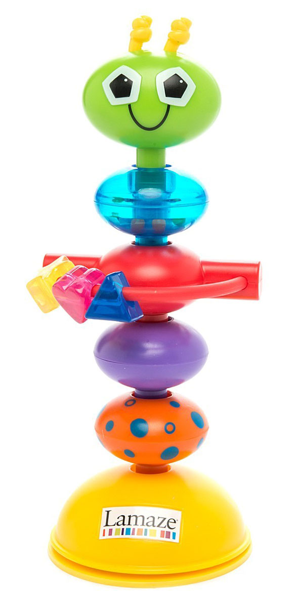 Tomy Развивающая игрушка с присоской Деловой жучокLC27224 Tomy Развивающая игрушка с присоской Деловой жучокLC27224Развивающая игрушка Tomy Деловой жучок приведет малыша в восторг. Изготовлена из прочного и безопасного материала, а ее размер подходит для маленьких детских ручек. Игрушка удобно крепится к любой ровной поверхности с помощью присоски. Например, на столик для кормления - и тогда малыш не заскучает за едой. Когда малыш потянет игрушку, она забавно изогнется и издаст свойственные погремушке звуки. Все элементы игрушки поворачиваются, мягкие усики на голове жучка можно погрызть. На кольце подвешены цветные бусины, маленькие колечки, которые привлекут внимание ребенка и познакомят его с цветами и формами. Игра с забавным жучком способствуют развитию мелкой моторики, слуха и зрения.