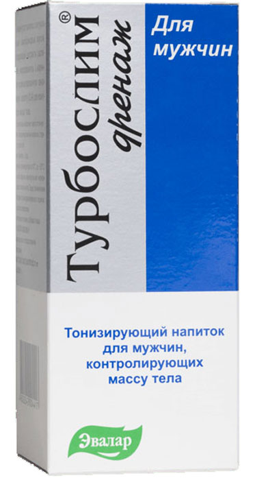 Турбослим дренаж для мужчин, фл. 100 мл4602242004417 Турбослим дренаж для мужчин, фл. 100 мл4602242004417Турбослим дренаж для мужчин: Оказывает мягкое тонизирующее действие, нормализует обмен липидов. Способствует снижению веса у мужчин и формированию мышечной массы. Улучшает липидный обмен и борется с жировыми отложениями. Экстракт гуараны активизирует влияние адреналина на жировую ткань и ускоряет сжигание жиров. Экстракт красных морских водорослей способствует удалению жирных кислот из организма. Микроэлементы хром и цинк, L-карнитин участвуют в высвобождении энергии и способствуют снижению синтеза жира из углеводов. Активизирует работу лимфатической системы. Плодоножки вишни (экстракт) – основной компонент, который усиливает циркуляцию межтканевой жидкости и выведение излишков воды и токсинов из организма. Способствует очищению организма. Экстракты артишока и фенхеля активизируют работу органов и тканей, представляющих естественную систему очищения организма (печень, почки, кишечник). Оказывает мягкое тонизирующее действие. Экстракты гуараны и зеленого чая...
