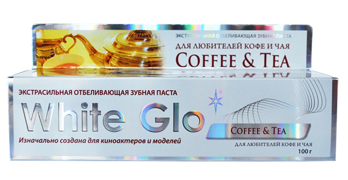 White Glo Зубная паста, отбеливающая для любителей кофе и чая, 100 г129938 White Glo Зубная паста, отбеливающая для любителей кофе и чая, 100 г129938Специальная формула отбеливания борется с потемнением зубной эмали, возникающим в результате потребления кофе или чая. Защищает зубную эмаль от возникновения новых пятен, благодаря специальным микровосковым частицам. Содержит богатое витаминами А, С и Е масло семян шиповника, которое повышает защитные свойства слизистой оболочки полости рта.