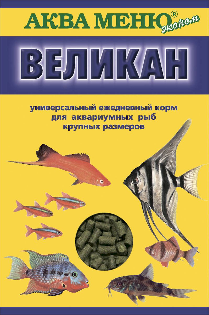 Корм для рыб Аква Меню Великан, для крупных аквариумных рыб, 35 г00000000729 Корм для рыб Аква Меню Великан, для крупных аквариумных рыб, 35 г00000000729ежедневный корм для крупных аквариумных рыб
