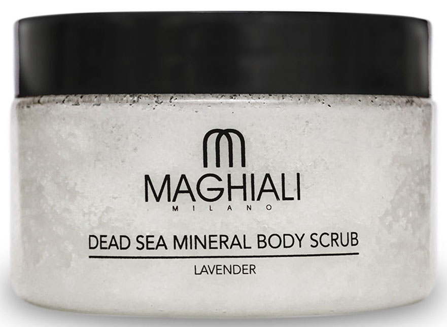 Maghiali Скраб для тела Dead sea Mineral, лаванда, 250 млУТ-00000187 Maghiali Скраб для тела Dead sea Mineral, лаванда, 250 млУТ-00000187Содержит 100% соль Мертвого моря, обогощенную 27 витаминами и минералами Мертвого моря, а также кунжутное масло и масло семян жожоба, которые обеспечивают продолжительное увлажнение кожи. Скраб позволяет устранить омертвевшие клетки и загрязнения, скопившиеся в порах кожи, делая ее гладкой и приятной на ощупь. Особенно рекомендуется для придания мягкости ступням.