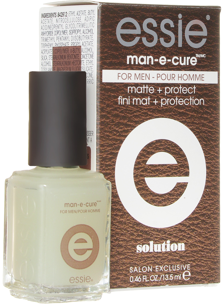 Essie professional Мужское защитное покрытие с естественным эффектом MAN-E-CURE, 13,5 млP0376901 Essie professional Мужское защитное покрытие с естественным эффектом MAN-E-CURE, 13,5 млP0376901Essie professional - эксперт салонного маникюра в США с 1981 года, был основан в Нью-Йорке Эсси Вайнгартен. Essie professional любят за уникальный подход к цвету, неповторимые названия, которые задали тренд в нейл индустрии. Essie professional - это современный тренд для бьюти профессионалов, инсайдеров индустрии, знаменитостей и модных женщин более чем в 100 странах мира. Авторитет в мире цвета Essie professional блистает на подиумах всего мира от Нью-Йорка до Парижа. Звездная линейка уходов и более 900 оттенков созданными за всю историю бренда полностью соответствуют всем стандартам безопасности. Essie предлагает изысканные коллекции, созданные эксклюзивно Международным Директором по Цвету Ребеккой Минкофф, известным Нью-Йоркским дизайнером.