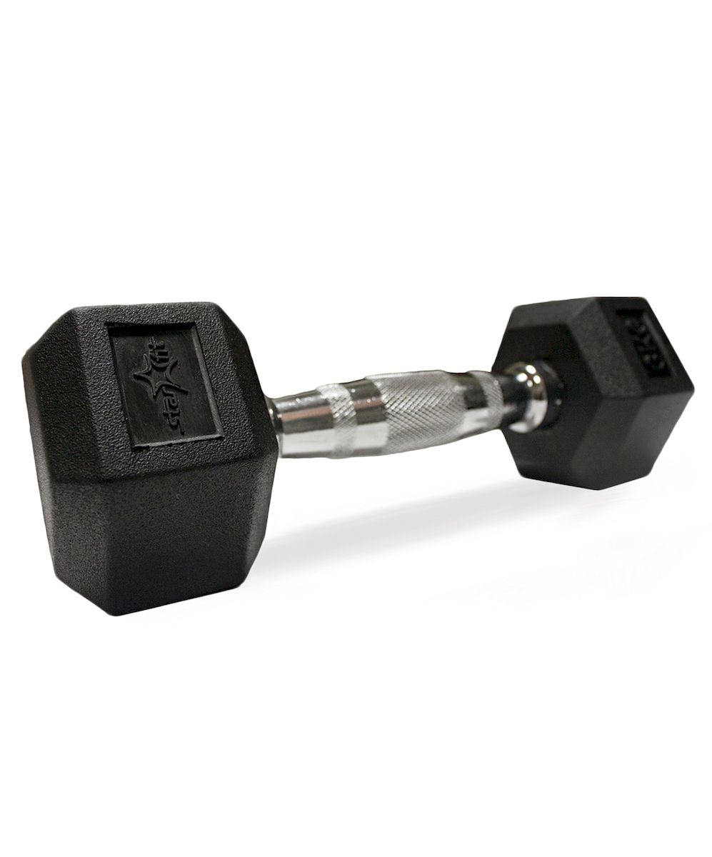 Гантель Starfit DB-301, обрезиненная, 6 кгУТ-00007099 Гантель Starfit DB-301, обрезиненная, 6 кгУТ-00007099Гантель Star Fit DB-301 - это незаменимый снаряд для тренировки. Она имеет обрезиненное покрытие и удобную конструкцию, поэтому она не катается по полу и не царапает его. Гантель Star Fit DB-301 очень прочная и брутальная. Благодаря небольшому размеру гантель удобно хранить, она не займет много места в квартире. Используется в фитнесе, бодибилдинге, функциональном тренинге, лечебной физкультуре, беге и других спортивных дисциплинах. Вес: 6 кг.