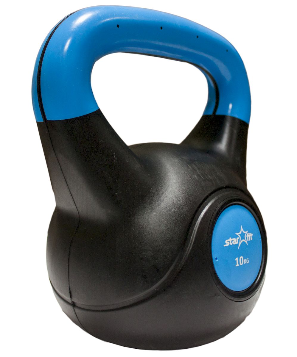 Гиря пластиковая Starfit DB-501, 10 кгУТ-00007113 Гиря пластиковая Starfit DB-501, 10 кгУТ-00007113Гиря пластиковая DB-501 - это разновидность гирь, удобных для использования в домашних условиях. Они более бесшумные, чем чугунные, более безопасные в использовании. Пластиковый корпус наполнен цементом. Используется в бодибилдинге, фитнесе и лечебной физкультуре. Данная гиря имеет индивидуальный дизайн и приятное яркое цветовое решение. Характеристики: Конструкция: литая Внутренний материал: цемент Покрытие: пластик Вес, кг: 10 Цвет: синий Количество в упаковке, шт: 1 Производство: КНР