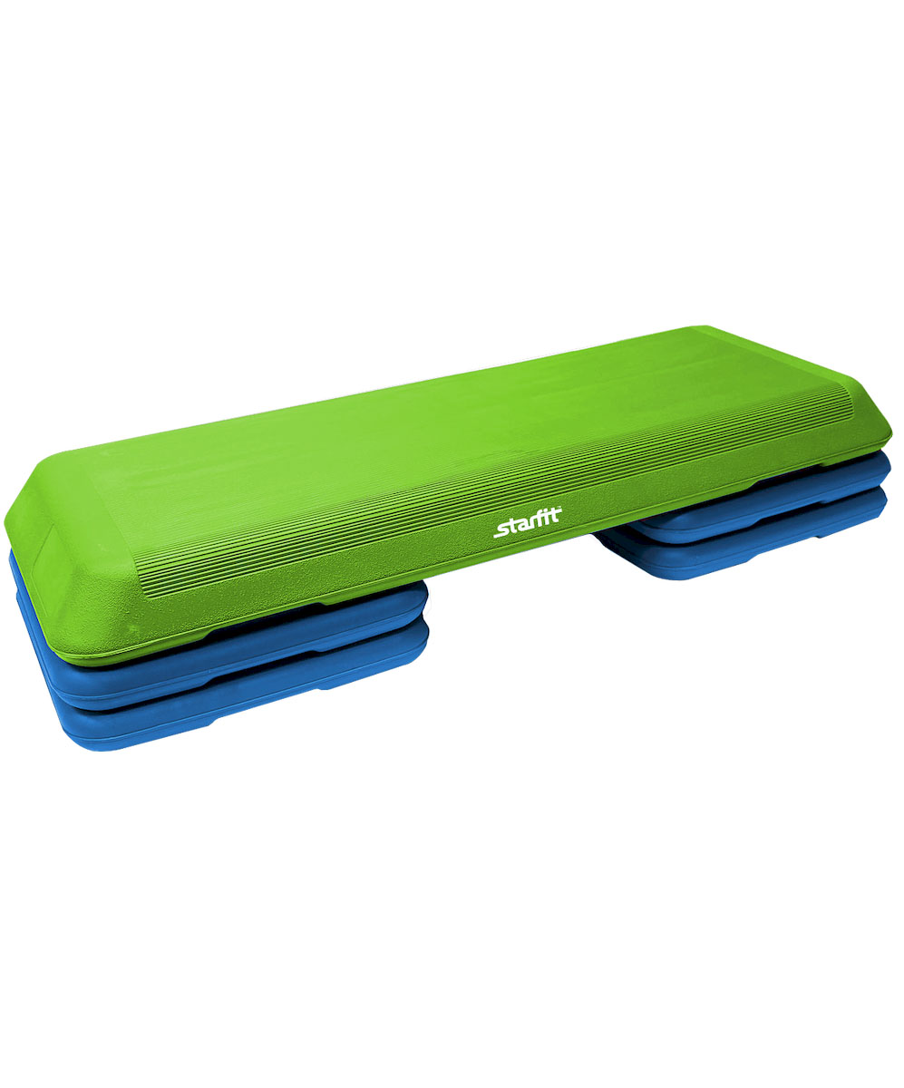 Степ-платформа Starfit SP-201, 3-уровневая, 110 х 41 х 20 смУТ-00007258 Степ-платформа Starfit SP-201, 3-уровневая, 110 х 41 х 20 смУТ-00007258Степ-платформа SP-201 предназначена для занятий аэробикой в фитнес-клубах, спортивных залах и для домашнего использования. С помощью тренажера можно оптимизировать нагрузку на мышцы ног и ягодиц, сделать мышцы тела подтянутыми и стройными. За счет высокоинтенсивной тренировки на степе, можно наладить работу сердечно-сосудистой системы. Степ-платформа один из самых популярных аксессуаров в фитнесе. Тренажер используют в функциональном тренинге, бодибилдинге, групповых программах. Количество уровней: 3. Высота платформы с уровнями: 10+5/10 см.