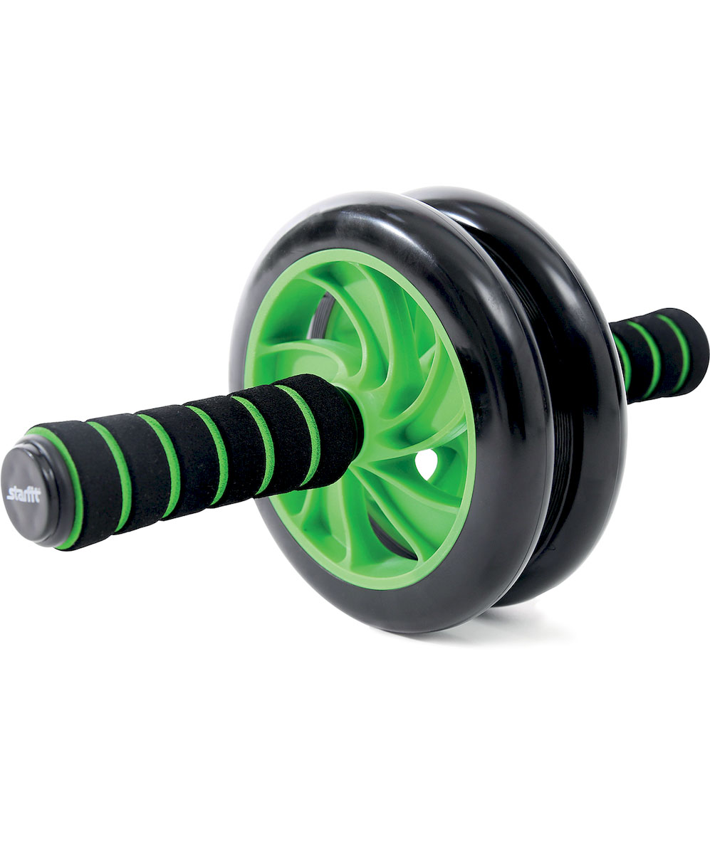Ролик для пресса Starfit RL-102 PRO, цвет: зеленый, черныйУТ-00008963 Ролик для пресса Starfit RL-102 PRO, цвет: зеленый, черныйУТ-00008963Ролик для пресса RL-102 PRO - это ролик для занятий гимнастикой и фитнесом Star Fit, укрепляет брюшной пресс, стимулирует растяжку длинных мышц спины. Ролик для пресса гимнастический повышает тонус мышц брюшного пресса, рук, ног, бедер и плеч, улучшает рельеф и форму живота. Удобные ручки, которые повторяют контур руки, делают занятия более комфортными. Характеристики: Материал: пластик, металл, неопрен Количество колес: 2 Цвет: зеленый, черный Производство: КНР