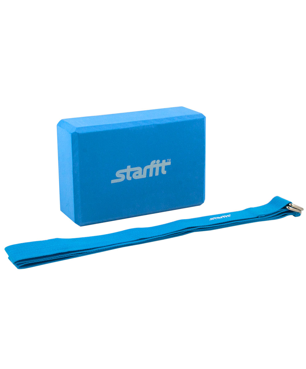 Комплект из блока и ремня для йоги Starfit FA-104, цвет: синийУТ-00008966 Комплект из блока и ремня для йоги Starfit FA-104, цвет: синийУТ-00008966Комплект из блока и ремня для йоги FA-104 - это набор аксессуаров для йоги Star Fit, включающий в себя блок и ремень для йоги. Блок для йоги Star Fit используется как новичками, так и продвинутыми пользователями. Важной особенностью является возможность переворачивания блока различными сторонами (на торец, на узкую или на широкую сторону) в зависимости от потребностей практики.Ремень Star Fit поможет выполнить упражнения при недостаточной растяжке мышц и связок, а также будет помощником в позициях в йоге. Аксессуар, необходимый для выполнения сложных упражнений, требующих максимальной гибкости и сноровки. Характеристики: Блок: Габариты, см (ДхШхТ): 22,5 х 15 х 7,8 Материал: EVA Цвет: синий Производство: КНР Ремень: Материал: текстиль Цвет: синий Длина, см: 186 Ширина, см: 3,8 Производство: КНР
