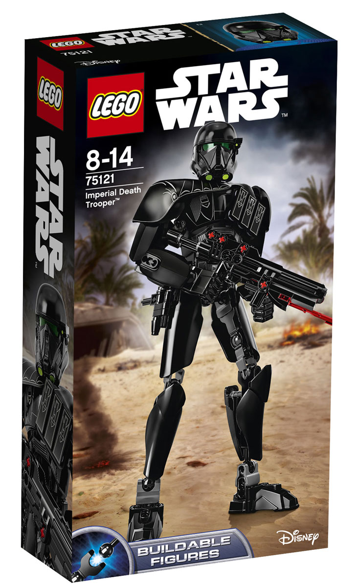 LEGO Star Wars Конструктор Имперский Штурмовик Смерти 7512175121 LEGO Star Wars Конструктор Имперский Штурмовик Смерти 7512175121Конструктор LEGO Имперский Штурмовик Смерти из серии Star Wars позволит вашему ребенку собрать персонажа из вселенной Звездных войн. Штурмовики смерти - это элитные солдаты из имперской разведки и самые преданные защитники Империи. Собери штурмовика, вытащи бластер из ножен или стреляй из бластера с пружинным механизмом. Поставь штурмовика в боевую позу и приготовься защищать Империю! Набор включает в себя 106 пластиковых элементов. Этот великолепный экземпляр по праву займет достойное место в любой коллекции любителей киноэпопеи Звездные войны. Конструктор станет замечательным сюрпризом вашему ребенку, который будет способствовать развитию мелкой моторики рук, внимательности, усидчивости и мышления. Играя с конструктором, ребенок научится собирать детали по образцу, проводить время с пользой и удовольствием.