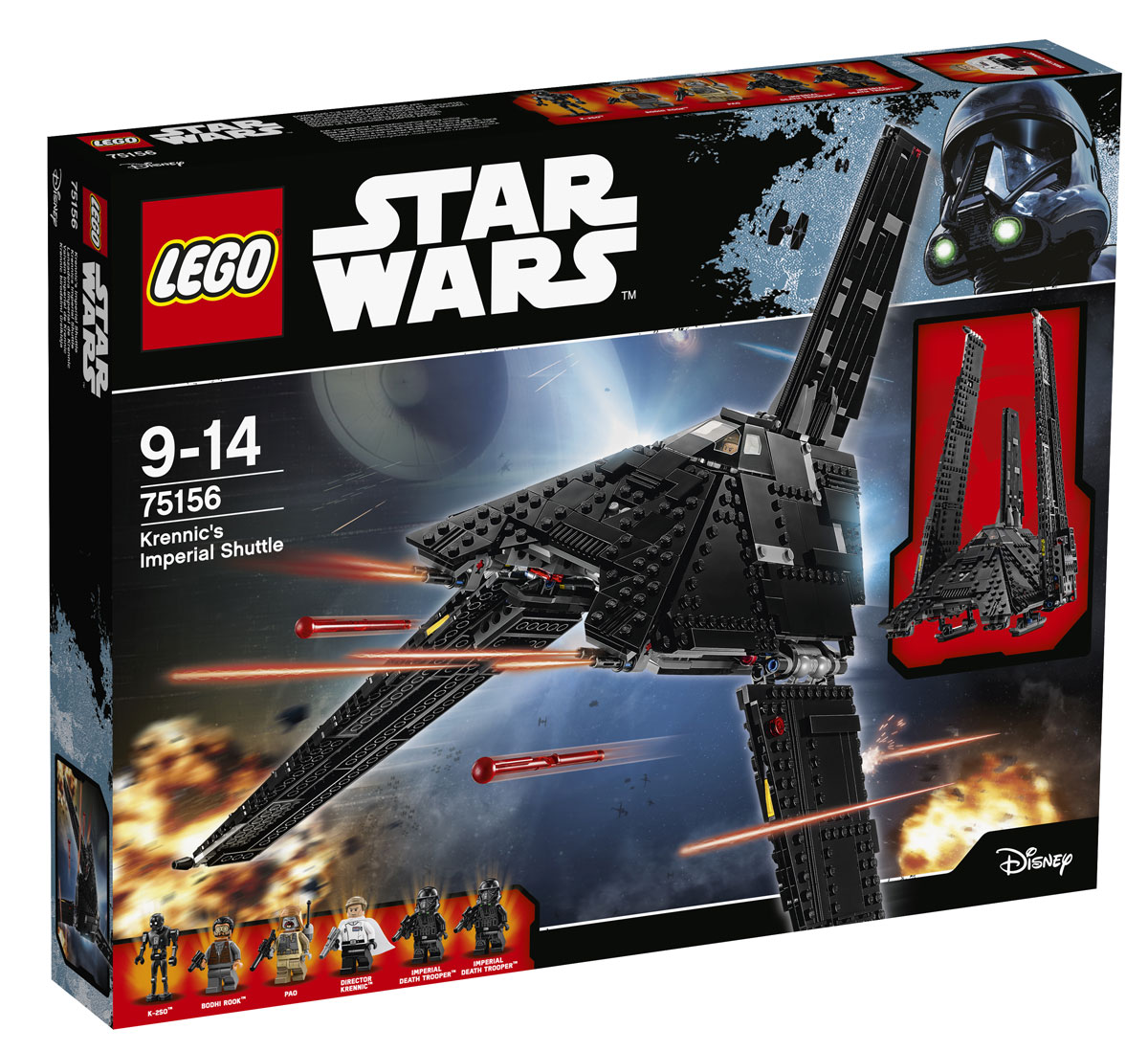 LEGO Star Wars Конструктор Имперский шаттл Кренника 7515675156 LEGO Star Wars Конструктор Имперский шаттл Кренника 7515675156Нужно надежное транспортное судно? Имперский шаттл Кренника отлично справится с этой ролью. Посадите пилота в кресло, откройте бронированный шлюз и загрузите Штурмовиков смерти. Опустите пандус и проверьте надежность крепления бластеров, затем зарядите пружинные пушки и приготовьтесь к взлету. Уберите шасси, опустите крылья и отправляйтесь выполнять новую опасную миссию! Набор включает в себя 863 пластиковых элемента. Конструктор - это один из самых увлекательных и веселых способов времяпрепровождения. Ребенок сможет часами играть с конструктором, придумывая различные ситуации и истории.