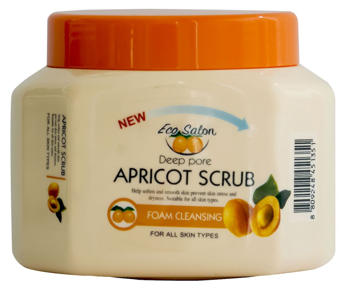 Whitecospharm Скраб для лица Eco salon с абрикосовыми косточками, 500 мл451351 Whitecospharm Скраб для лица Eco salon с абрикосовыми косточками, 500 мл451351Измельченные косточки абрикоса – натуральный эксфолиант, обеспечивающий отшелушивание ороговевших клеток и стимулирующий процесс регенерации кожи. Благодаря мелкому помолу косточек скраб оказывает бережное воздействие на кожу, не повреждая ее. Растительные экстракты и сок алоэ наполняют кожу витаминами, успокаивают и смягчают. Применяйте 1-2 раза в неделю. Способ применения: нанесите средство на влажную кожу лица, мягко помассируйте кожу в течение 20-30 секунд, затем смойте средство водой. Меры предосторожности: при возникновении раздражения на коже прекратить использование и обратиться к дерматологу. Хранить вдали от воздействия прямых солнечных лучей и в месте, недоступном для детей. Состав: вода, лаурилсульфат натрия, глицерин, ПЭГ-8, цетеариловый спирт, глицерилстеарат, ДЕА-лаурамид, изопропилмиристат, ПЭГ-100 стеарат, кокамидопроприлбетаин, порошок из абрикосовых косточек, сорбитансесквиолеат, диоксид титана, сок листьев алоэ вера, экстракт моркови, экстракт...