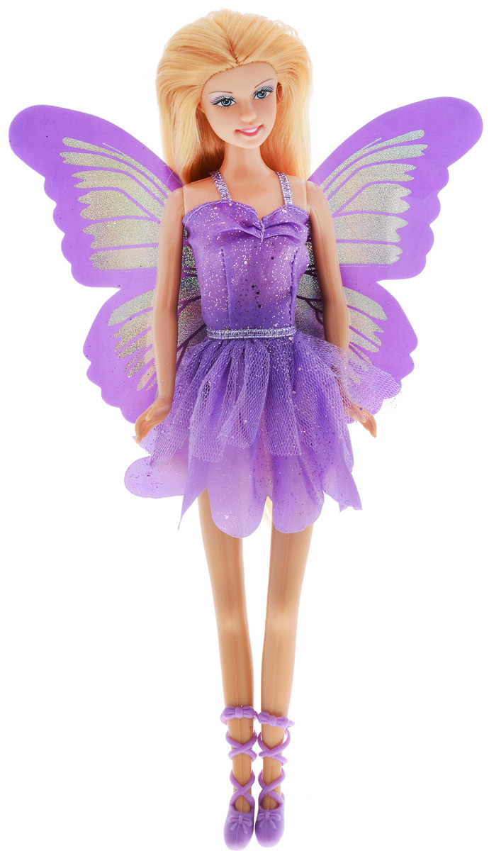 Defa Кукла Butterfly Fairy цвет платья фиолетовый8135d_фиолетовый Defa Кукла Butterfly Fairy цвет платья фиолетовый8135d_фиолетовыйВеликолепная кукла Defa Butterfly Fairy обязательно понравится любой девочке и позволит ей погрузиться в сказочный мир волшебства. Очаровательная куколка одета в короткое фиолетовое платье с блестками и юбкой в виде лепестков. Сзади к платью пришиты блестящие голубые крылышки. На ногах у куклы - фиолетовые туфельки с ремешками. Вашей дочурке непременно понравится расчесывать и заплетать длинные волосы куклы. Руки, ноги и голова куклы подвижны, благодаря чему ей можно придавать различные позы. Благодаря играм с куклой ваша малышка сможет развить фантазию и любознательность, овладеть навыками общения и научиться ответственности.