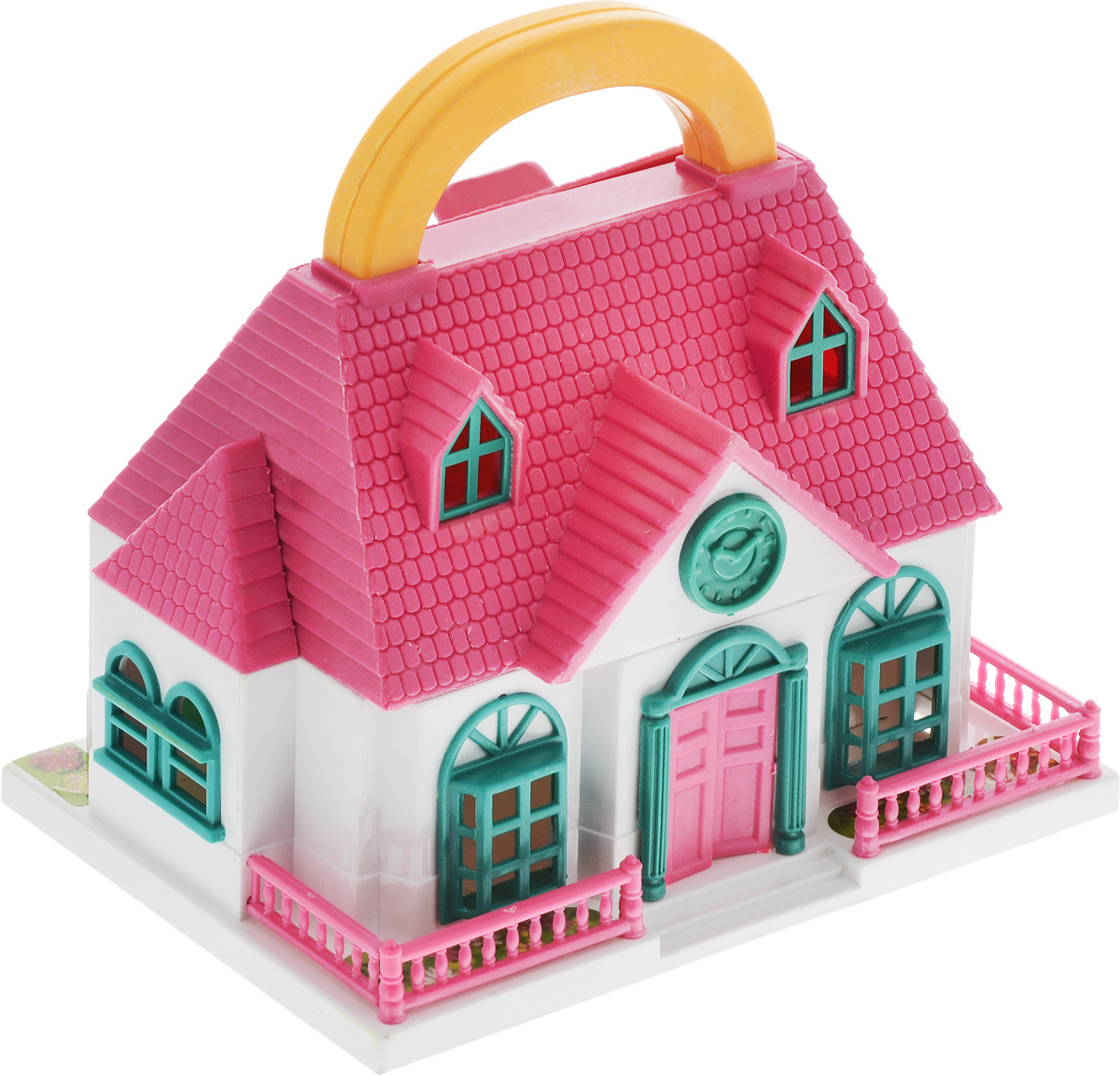 ABtoys Дом для кукол ШколаPT-00228_белый, розовый ABtoys Дом для кукол ШколаPT-00228_белый, розовыйШкола для кукол ABtoys с удобной ручкой для переноски просто необходима для веселой жизни куколок! Школа выполнена из прочного безопасного пластика. Дом имеет красивый фасад с часами, маленький заборчик и оснащен откидным балконом и садом. В наборе имеются две фигурки и множество аксессуаров, которыми можно обустроить школьный класс. Набор поможет детям представить себя в роли дизайнера, занимающегося обстановкой и декором помещения для любимой куколки, а также станет главным атрибутом для увлекательных сюжетно-ролевых игр. Такой набор непременно придется по душе вашему ребенку. Порадуйте свою принцессу таким замечательным подарком!
