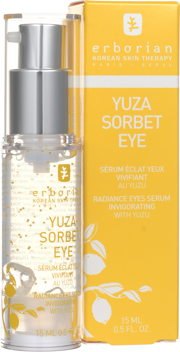 Erborian Сорбет сыворотка для кожи вокруг глаз YUZA SORBET FAMILY 15 мл781625 Erborian Сорбет сыворотка для кожи вокруг глаз YUZA SORBET FAMILY 15 мл781625Юзу сорбет сыворотка для глаз помогает разбудить глаза после сна, увлажняя чувствительную кожу зоны вокруг глаз. Сыворотка содержит витамин Е, известный своими антиоксидантными свойствами. Она мгновенно впитывается, защищая от внешних воздействий и сухости кожу глаз. В результате глаза выглядят отдохнувшими, кожа становится мягкая и гладкая.