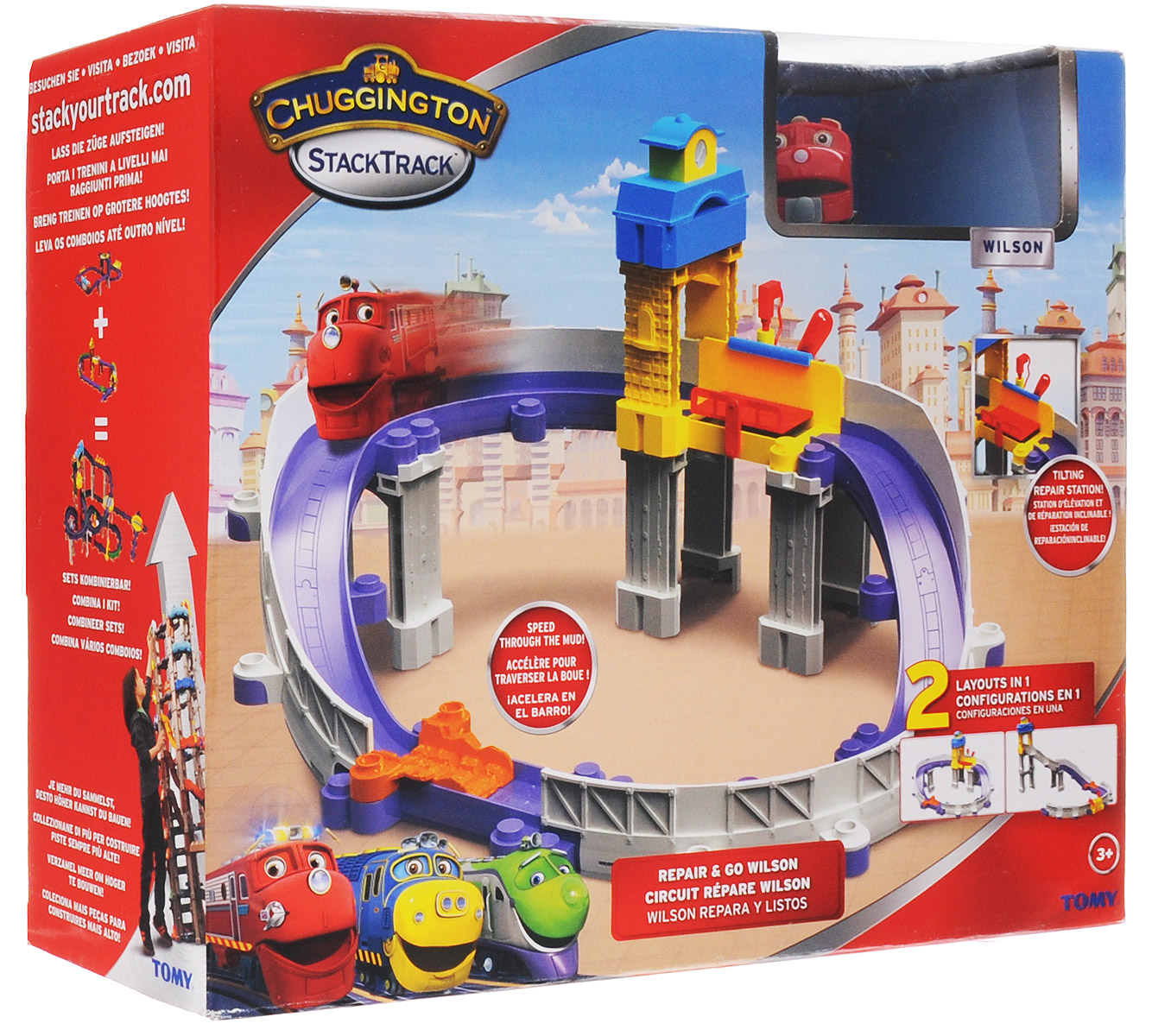 Chuggington Игровой набор Ремонтная станцияLC54226 Chuggington Игровой набор Ремонтная станцияLC54226Игровой набор Chuggington Ремонтная станция привлечет внимание вашего ребенка и не позволит ему скучать. В набор входят элементы для сборки ремонтной станции с треком и красный паровозик Уилсон, являющийся уменьшенной копией персонажа из мультфильма Chuggington. Инструкция по сборке позволит правильно и быстро собрать станцию и трек. Ваш ребенок часами будет играть с набором, самостоятельно создавая разные модификации трека и придумывая различные истории. Порадуйте его таким замечательным подарком! Чаггингтон - удивительный городок из мультфильма Веселые паровозики из Чаггингтона, населенный приветливыми паровозиками. Каждый день они узнают что-то новое, радуются открытиям и обожают приключения! Центр Чаггингтона - депо, место обитания дружных паровозов. Каждый день отсюда в разные концы города и за его пределы отправляются составы, чтобы доставить по адресам важные грузы. Трое друзей - паровозики Коко, Уилсон и Брюстер - еще совсем...