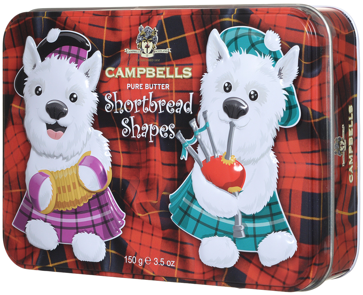 Campbells Shortbread Shapes печенье песочное, 150 г1520065 Campbells Shortbread Shapes печенье песочное, 150 г1520065Попробуйте легендарное песочное печенье Campbells Shortbread Shapes из Шотландии. Производитель вот уже 180 лет не изменяет рецепт приготовления этого вкуснейшего печенья, который состоит преимущественно из натуральных ингредиентов.