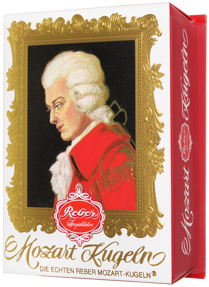 Reber Mozart Kugeln конфеты с горьким и молочным шоколадом, 120 г1410111 Reber Mozart Kugeln конфеты с горьким и молочным шоколадом, 120 г1410111Reber Mozart Kugeln - непревзойденные шоколадные конфеты, которые заполнены свежими зелеными фисташками, миндалем, фундуком, а сверху покрыты слоем горького и молочного шоколада.