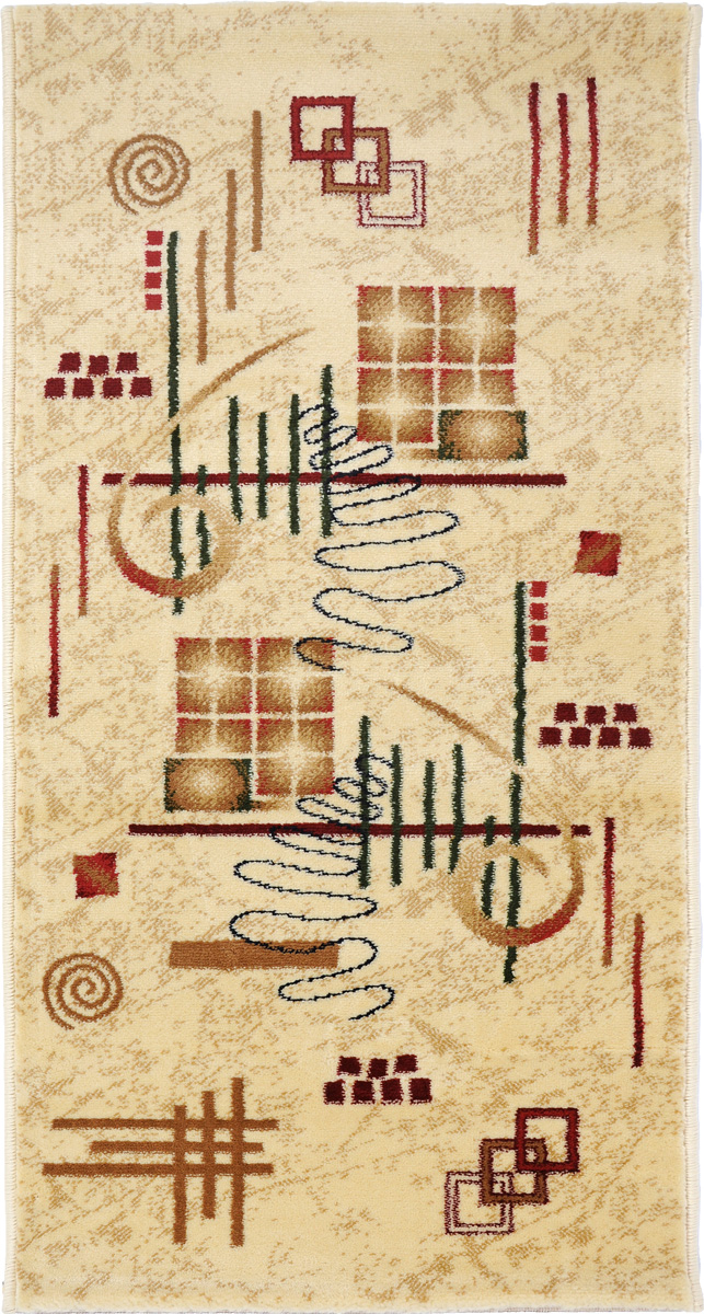 Ковер Kamalak Tekstil, прямоугольный, 60 x 110 см. УК-0055УК-0055 Ковер Kamalak Tekstil, прямоугольный, 60 x 110 см. УК-0055УК-0055Ковер Kamalak Tekstil изготовлен из прочного синтетического материала heat-set, улучшенного варианта полипропилена (эта нить получается в результате его дополнительной обработки). Полипропилен износостоек, нетоксичен, не впитывает влагу, не провоцирует аллергию. Структура волокна в полипропиленовых коврах гладкая, поэтому грязь не будет въедаться и скапливаться на ворсе. Практичный и износоустойчивый ворс не истирается и не накапливает статическое электричество. Ковер обладает хорошими показателями теплостойкости и шумоизоляции. Оригинальный рисунок позволит гармонично оформить интерьер комнаты, гостиной или прихожей. За счет невысокого ворса ковер легко чистить. При надлежащем уходе синтетический ковер прослужит долго, не утратив ни яркости узора, ни блеска ворса, ни упругости. Самый простой способ избавить изделие от грязи - пропылесосить его с обеих сторон (лицевой и изнаночной). Влажная уборка с применением шампуней и...