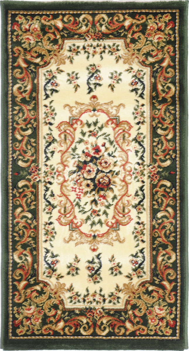 Ковер Kamalak Tekstil, прямоугольный, 60 x 110 см. УК-0111УК-0111 Ковер Kamalak Tekstil, прямоугольный, 60 x 110 см. УК-0111УК-0111Ковер Kamalak Tekstil изготовлен из прочного синтетического материала heat-set, улучшенного варианта полипропилена (эта нить получается в результате его дополнительной обработки). Полипропилен износостоек, нетоксичен, не впитывает влагу, не провоцирует аллергию. Структура волокна в полипропиленовых коврах гладкая, поэтому грязь не будет въедаться и скапливаться на ворсе. Практичный и износоустойчивый ворс не истирается и не накапливает статическое электричество. Ковер обладает хорошими показателями теплостойкости и шумоизоляции. Оригинальный рисунок позволит гармонично оформить интерьер комнаты, гостиной или прихожей. За счет невысокого ворса ковер легко чистить. При надлежащем уходе синтетический ковер прослужит долго, не утратив ни яркости узора, ни блеска ворса, ни упругости. Самый простой способ избавить изделие от грязи - пропылесосить его с обеих сторон (лицевой и изнаночной). Влажная уборка с применением шампуней и моющих средств не противопоказана. ...
