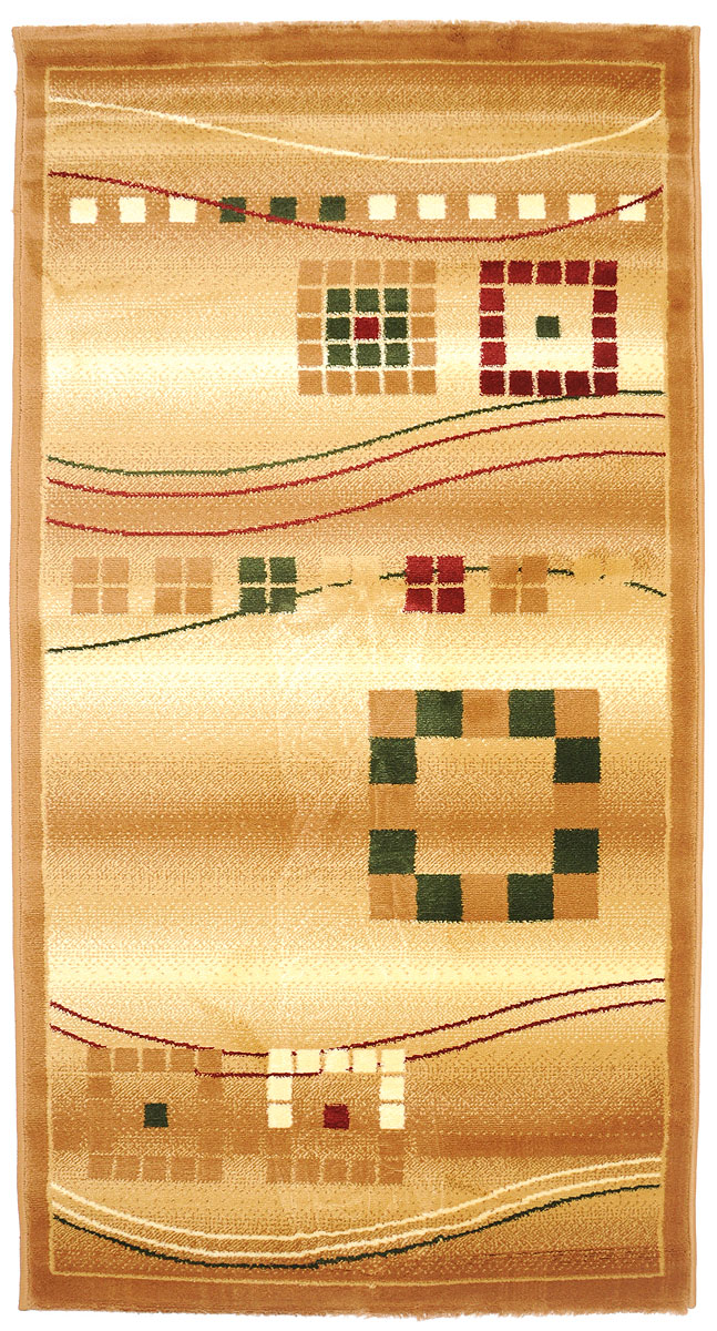 Ковер Kamalak Tekstil, прямоугольный, 80 x 150 см. УК-0081УК-0081 Ковер Kamalak Tekstil, прямоугольный, 80 x 150 см. УК-0081УК-0081Ковер Kamalak Tekstil изготовлен из прочного синтетического материала heat-set, улучшенного варианта полипропилена (эта нить получается в результате его дополнительной обработки). Полипропилен износостоек, нетоксичен, не впитывает влагу, не провоцирует аллергию. Структура волокна в полипропиленовых коврах гладкая, поэтому грязь не будет въедаться и скапливаться на ворсе. Практичный и износоустойчивый ворс не истирается и не накапливает статическое электричество. Ковер обладает хорошими показателями теплостойкости и шумоизоляции. Оригинальный рисунок позволит гармонично оформить интерьер комнаты, гостиной или прихожей. За счет невысокого ворса ковер легко чистить. При надлежащем уходе синтетический ковер прослужит долго, не утратив ни яркости узора, ни блеска ворса, ни упругости. Самый простой способ избавить изделие от грязи - пропылесосить его с обеих сторон (лицевой и изнаночной). Влажная уборка с применением шампуней и...