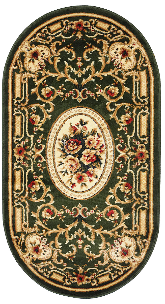 Ковер Kamalak Tekstil, овальный, 80 x 150 см. УК-0269УК-0269 Ковер Kamalak Tekstil, овальный, 80 x 150 см. УК-0269УК-0269Ковер Kamalak Tekstil изготовлен из прочного синтетического материала heat-set, улучшенного варианта полипропилена (эта нить получается в результате его дополнительной обработки). Полипропилен износостоек, нетоксичен, не впитывает влагу, не провоцирует аллергию. Структура волокна в полипропиленовых коврах гладкая, поэтому грязь не будет въедаться и скапливаться на ворсе. Практичный и износоустойчивый ворс не истирается и не накапливает статическое электричество. Ковер обладает хорошими показателями теплостойкости и шумоизоляции. Оригинальный рисунок позволит гармонично оформить интерьер комнаты, гостиной или прихожей. За счет невысокого ворса ковер легко чистить. При надлежащем уходе синтетический ковер прослужит долго, не утратив ни яркости узора, ни блеска ворса, ни упругости. Самый простой способ избавить изделие от грязи - пропылесосить его с обеих сторон (лицевой и изнаночной). Влажная уборка с применением шампуней и моющих средств не противопоказана. ...