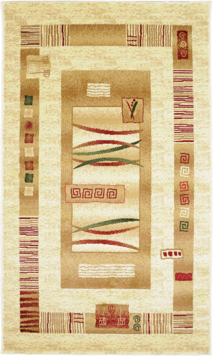 Ковер Kamalak Tekstil, прямоугольный, 100 x 150 см. УК-0044УК-0044 Ковер Kamalak Tekstil, прямоугольный, 100 x 150 см. УК-0044УК-0044Ковер Kamalak Tekstil изготовлен из прочного синтетического материала heat-set, улучшенного варианта полипропилена (эта нить получается в результате его дополнительной обработки). Полипропилен износостоек, нетоксичен, не впитывает влагу, не провоцирует аллергию. Структура волокна в полипропиленовых коврах гладкая, поэтому грязь не будет въедаться и скапливаться на ворсе. Практичный и износоустойчивый ворс не истирается и не накапливает статическое электричество. Ковер обладает хорошими показателями теплостойкости и шумоизоляции. Оригинальный рисунок позволит гармонично оформить интерьер комнаты, гостиной или прихожей. За счет невысокого ворса ковер легко чистить. При надлежащем уходе синтетический ковер прослужит долго, не утратив ни яркости узора, ни блеска ворса, ни упругости. Самый простой способ избавить изделие от грязи - пропылесосить его с обеих сторон (лицевой и изнаночной). Влажная уборка с применением шампуней и моющих средств не противопоказана. ...