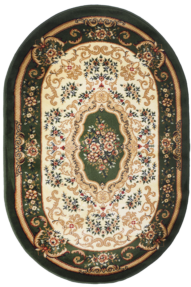 Ковер Kamalak Tekstil, овальный, 100 x 150 см. УК-0108УК-0108 Ковер Kamalak Tekstil, овальный, 100 x 150 см. УК-0108УК-0108Ковер Kamalak Tekstil изготовлен из прочного синтетического материала heat-set, улучшенного варианта полипропилена (эта нить получается в результате его дополнительной обработки). Полипропилен износостоек, нетоксичен, не впитывает влагу, не провоцирует аллергию. Структура волокна в полипропиленовых коврах гладкая, поэтому грязь не будет въедаться и скапливаться на ворсе. Практичный и износоустойчивый ворс не истирается и не накапливает статическое электричество. Ковер обладает хорошими показателями теплостойкости и шумоизоляции. Оригинальный рисунок позволит гармонично оформить интерьер комнаты, гостиной или прихожей. За счет невысокого ворса ковер легко чистить. При надлежащем уходе синтетический ковер прослужит долго, не утратив ни яркости узора, ни блеска ворса, ни упругости. Самый простой способ избавить изделие от грязи - пропылесосить его с обеих сторон (лицевой и изнаночной). Влажная уборка с применением шампуней и моющих средств не противопоказана. ...