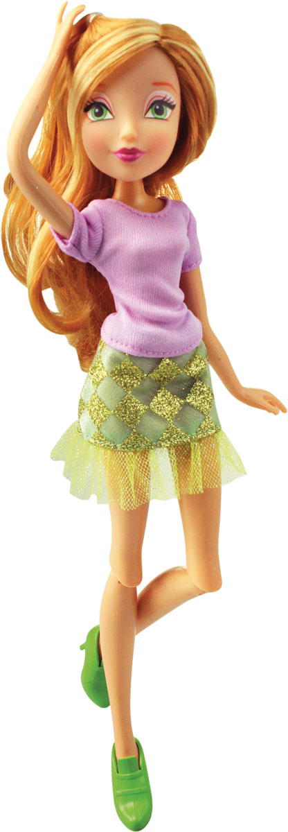 Winx Club Кукла Городская магия FloraIW01281500_Flora Winx Club Кукла Городская магия FloraIW01281500_FloraВсе девочки мечтают играть с куклами Winx, ведь они выполнены в виде знаменитых девушек-фей из мультсериала Winx Club. Феи-подружки Блум, Стелла, Текна, Муза, Лейла и Флора выручают друг друга в беде и спасают мир от темных сил. Юные феи Winx - удивительные могущественные волшебницы, которым под силу любое превращение! А еще они, как и все девчонки, самые настоящие модницы! Волшебницы Винкс обожают крутиться перед зеркалом и менять наряды! Кукла Winx Club Городская магия Flora порадует вашу малышку и доставит ей много удовольствия от часов, посвященных игре с ней. Куколка с длинными русыми волосами одета в модную фиолетовую футболочку и в юбочку,а на ногах - яркие салатовые туфельки. В комплекте с куклой также идут съемные крылышки на веревках для вашей маленькой принцессы. Ручки, ножки и голова Флоры подвижны. Ваша малышка с удовольствием будет играть с этой куколкой, проигрывая сюжеты из мультсериала или придумывая различные истории. Флора...
