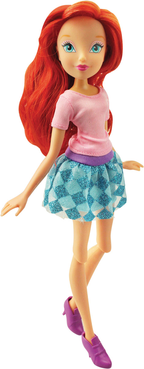 Winx Club Кукла Городская магия BloomIW01281500_Bloom Winx Club Кукла Городская магия BloomIW01281500_BloomВсе девочки мечтают играть с куклами Winx, ведь они выполнены в виде знаменитых девушек-фей из мультсериала Winx Club. Феи-подружки Блум, Стелла, Текна, Муза, Лэйла и Флора выручают друг друга в беде и спасают мир от темных сил. Юные феи Winx - удивительные могущественные волшебницы, которым под силу любое превращение! А еще они, как и все девчонки, самые настоящие модницы! Волшебницы Винкс обожают крутиться перед зеркалом и менять наряды! Кукла Winx Club Городская магия Bloom порадует вашу малышку и доставит ей много удовольствия от часов, посвященных игре с ней. Куколка с длинными рыжими волосами одета в стильный наряд, идеально подходящий для городской суеты: в нежную фиолетовую футболочку с юбочкой на талии пышная юбка, а на ножках фиолетовые сапожки. Ручки, ножки и голова Блум подвижны. Ваша малышка с удовольствием будет играть с этой куколкой, проигрывая сюжеты из мультсериала или придумывая различные истории. Такж в комплект входят съемные...