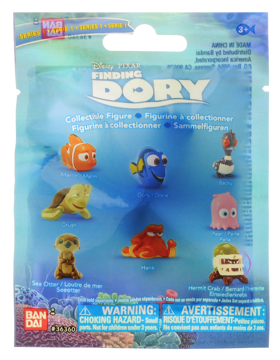 Finding Dory Фигурка подводного обитателя 4-5 см36360 Finding Dory Фигурка подводного обитателя 4-5 см36360Коллекционные рыбки и другие подводные обитатели в пакетике с прозрачным оконцем на обратной стороне. Игрушка выполнена из плотного пластика. В упаковке одна игрушка. Уважаемые клиенты! Обращаем ваше внимание на ассортимент товара. Поставка возможна в зависимости от наличия на складе.
