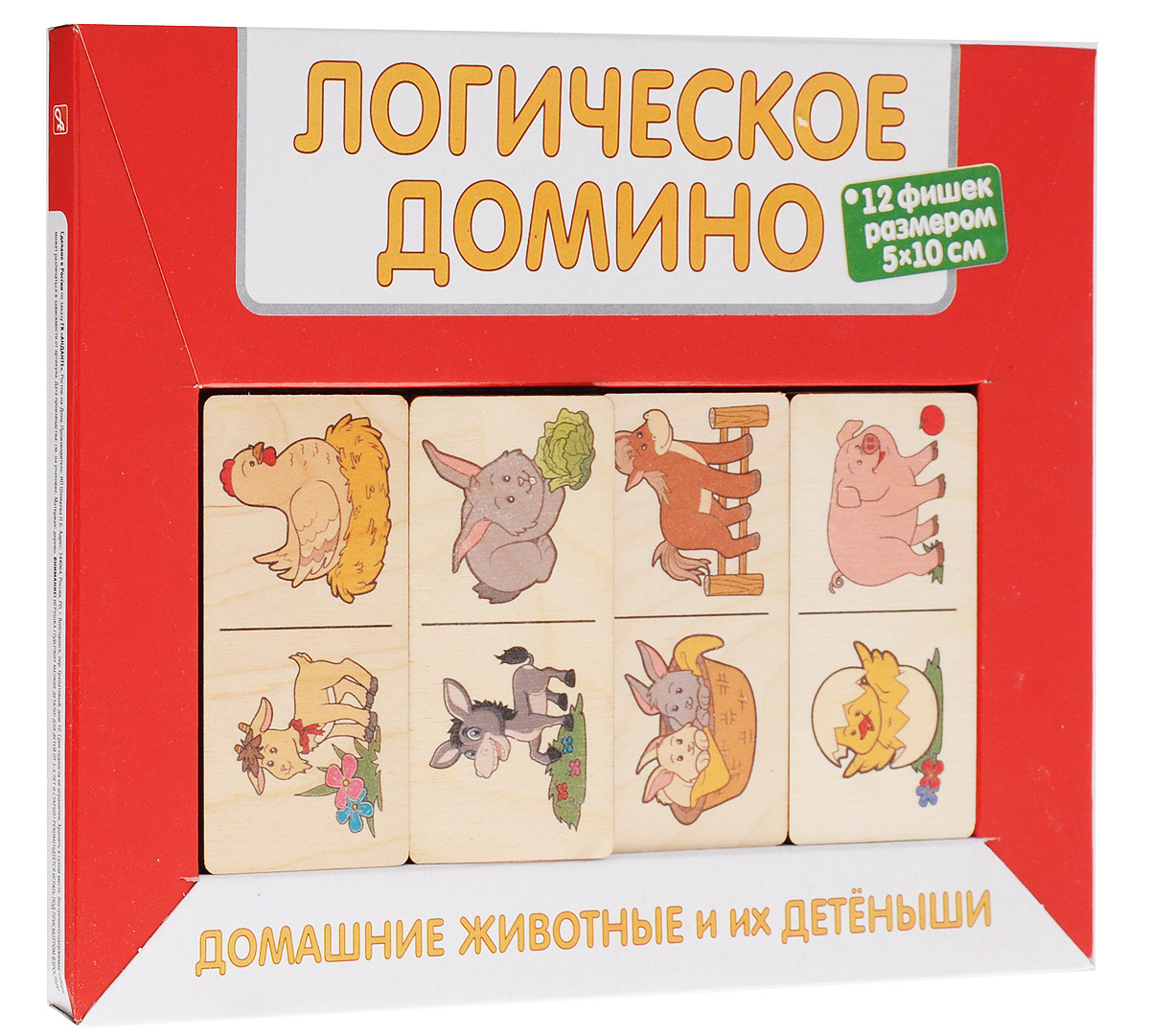 Развивающие деревянные игрушки Домино Домашние животные и их детенышиД419а Развивающие деревянные игрушки Домино Домашние животные и их детенышиД419аИгра Домашние животные и их детеныши познакомит ребёнка с окружающим животным миром. Фишки большого размера (5 см х 10 см) прекрасно подойдут даже для самых маленьких игроков. Малышу удобно держать такие фишки. Рисунки на ней - яркие и большие. С этой игрой можно проводить время не только дома, но и эффективно использовать для занятий в детском саду. Играя, ребёнок развивает целый спектр навыков: моторику, логику, воображение, изучает окружающий мир и цвета.