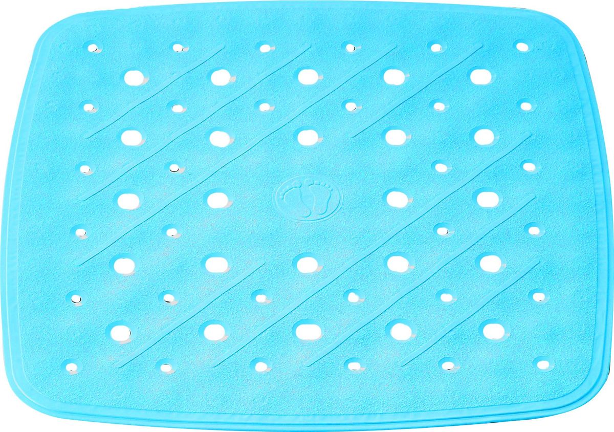 Коврик для ванной Ridder "Promo", противоскользящий, цвет: голубой, 51 х 51 см