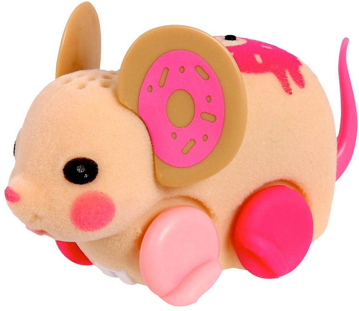 Little Live Pets Интерактивная игрушка Мышка цвет бежевый розовый28191/ast28135(28187,28188,28189,28190,28191,28192) Little Live Pets Интерактивная игрушка Мышка цвет бежевый розовый28191/ast28135(28187,28188,28189,28190,28191,28192)Интерактивная игрушка Little Live Pet Мышка изготовлена из высокопрочного пластика, обтянутого флоком. Тело игрушки на ощупь напоминает настоящую шерстку мышонка. Вместо лапок у мышки - колесики. Благодаря колесам мышка легко и быстро передвигается, разворачивается по кругу. Если мышка засыпает, ее нужно погладить по спинке. Там у нее расположен сенсор. Кнопка включения расположена на месте рта. Мышка умеет издавать звуки, похожие на настоящий писк и фырканье. Игрушка развивает внимательность, фантазию и мелкую моторику. Рекомендовано для детей от 5 лет. Для работы требуются 3 батарейки типа AG13 (LR44) (комплектуется демонстрационными).