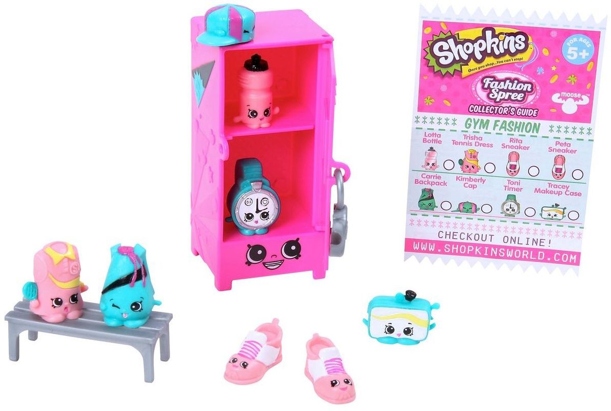 Shopkins Игровой набор Gym Fashion56297/ast56294(56295,56296,56297) Shopkins Игровой набор Gym Fashion56297/ast56294(56295,56296,56297)Игровой набор Shopkins Gym Fashion принесет массу положительных эмоций любительницам этих милых мордашек. В комплект входит 8 эксклюзивных шопкинсов на тему детской спальни, двухъярусная кровать, кресло, стул и буклет коллекционера. Яркий дизайн и веселые фигурки не смогут остаться без внимания ребенка. Теперь вы можете устроить выставку собственных шопкинсов.Фигурки представляют собой товары, которые можно купить в магазине для спорта – спортивный шкафчик, скамейку, одежду и кроссовки, только с забавными личиками. Также в наборе имеется брошюра коллекционера, в которой подобно рассказано о персонажах. Каждая фигурка займет свое место. С таким игровым набором ваш ребенок сможет пофантазировать и придумать забавные истории о том, что происходит ночью, когда все люди спят, а фигурки оживают!