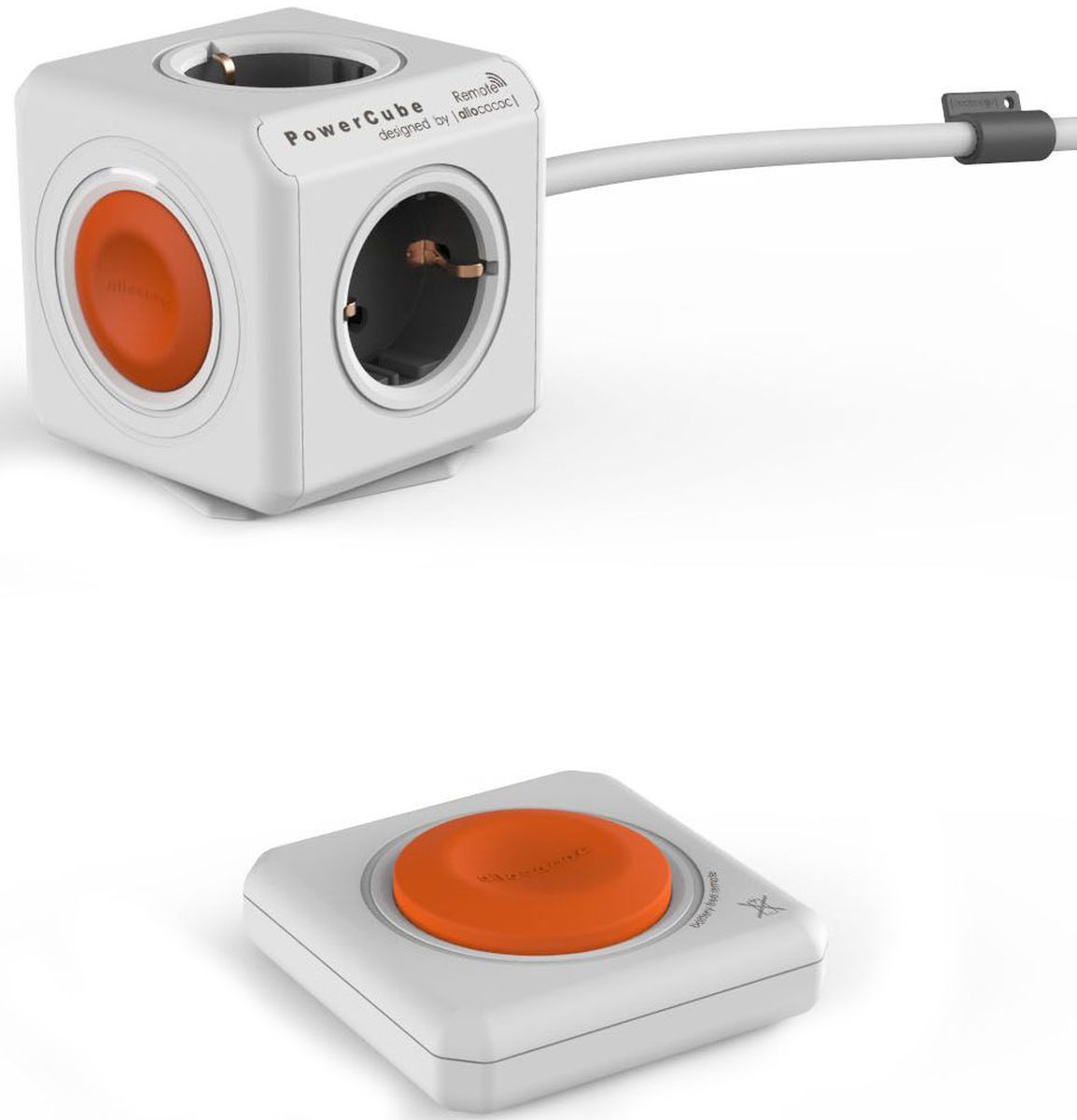Allocacoc PowerCube Extended Remote Set, White сетевой разветвитель1512/EUEXRM Allocacoc PowerCube Extended Remote Set, White сетевой разветвитель1512/EUEXRMДанная версия Allocacoc PowerCube Extended Remote Set, оснащенная креплением, может быть установлена в любом месте: на столе, на стене, под столешницей и т.д. Разветвитель с ДУ PowerCube Remote устанавливает новый стандарт удобства в использовании. Пульт ДУ PowerRemote имеет одну большую кнопку. Клейкая лента многоразового применения позволяет установить пульт ДУ на видном и легкодоступном месте, так что он никогда не потеряется. Кроме того, модульная конструкция позволяет соединить пульт ДУ PowerRemote с несколькими разветвителями PowerCube и наоборот, чтобы создать такую систему, которая будет полностью отвечать Вашим потребностям. И на удивление... в пульте ДУ PowerRemote НЕ ИСПОЛЬЗУЮТСЯ БАТАРЕЙКИ, так как компания Allocacoc заботится о защите окружающей среды.
