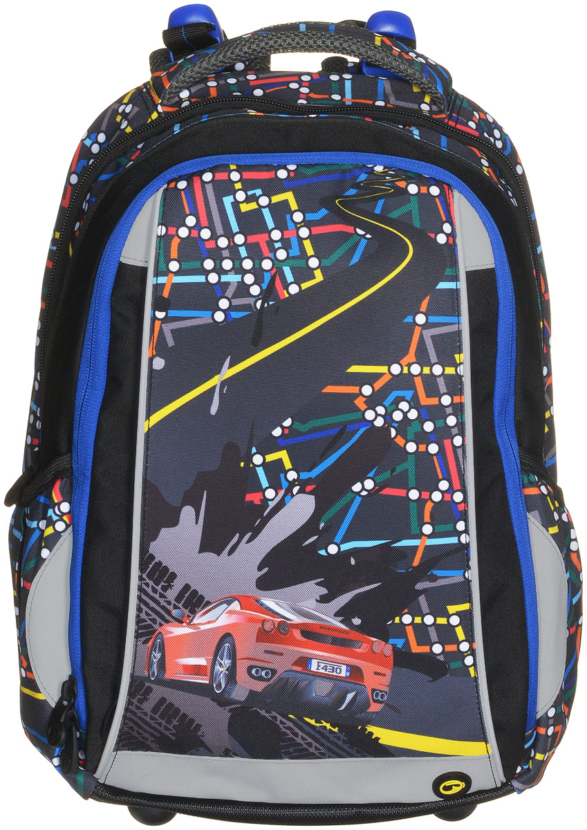 BagMaster Рюкзак детский School с наполнением 1 предметBM-SCHOOL 0115 B BagMaster Рюкзак детский School с наполнением 1 предметBM-SCHOOL 0115 BДетский рюкзак School обязательно понравится вашему школьнику. Рюкзак выполнен из прочных и высококачественных материалов. Содержит три вместительных отделения, закрывающихся на застежки-молнии с двумя бегунками. Бегунки застежек дополнены удобными металлическими держателями. Внутри первого отделения находятся карман-сетка, карман на молнии, карман на липучке, семь открытых карманов для различных принадлежностей и лента с карабином для ключей. Во втором отделении располагается открытый вместительный карман. В третьем отделении карманов нет. Лицевая сторона рюкзака оснащена накладным вместительным карманом на молнии. Рюкзак имеет два боковых кармана на резинках. Специально разработанная архитектура спинки со стабилизирующими набивными элементами повторяет естественный изгиб позвоночника. Набивные элементы обеспечивают вентиляцию спины ребенка. Задняя часть спинки дополнена легкой алюминиевой рамкой, повторяющей контур позвоночника и снимающей нагрузку. Мягкие широкие лямки...
