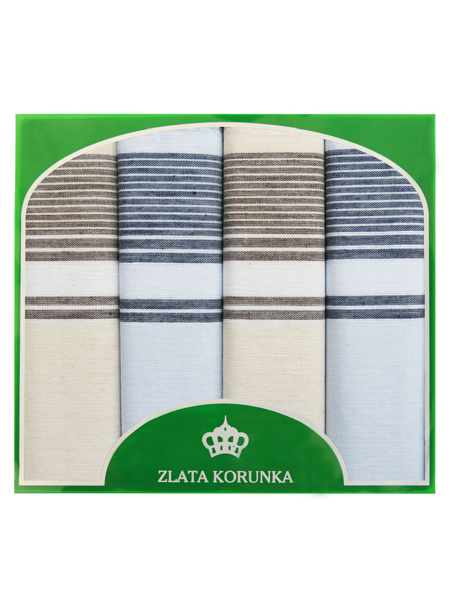 71419-12 Zlata Korunka Носовой платок мужской, цвет: мультиколор, 34х34 см, 4 шт71419-12 71419-12 Zlata Korunka Носовой платок мужской, цвет: мультиколор, 34х34 см, 4 шт71419-12Платки носовые мужские в упаковке по 4 шт. Носовые платки изготовлены из 100% хлопка, так как этот материал приятен в использовании, хорошо стирается, не садится, отлично впитывает влагу.