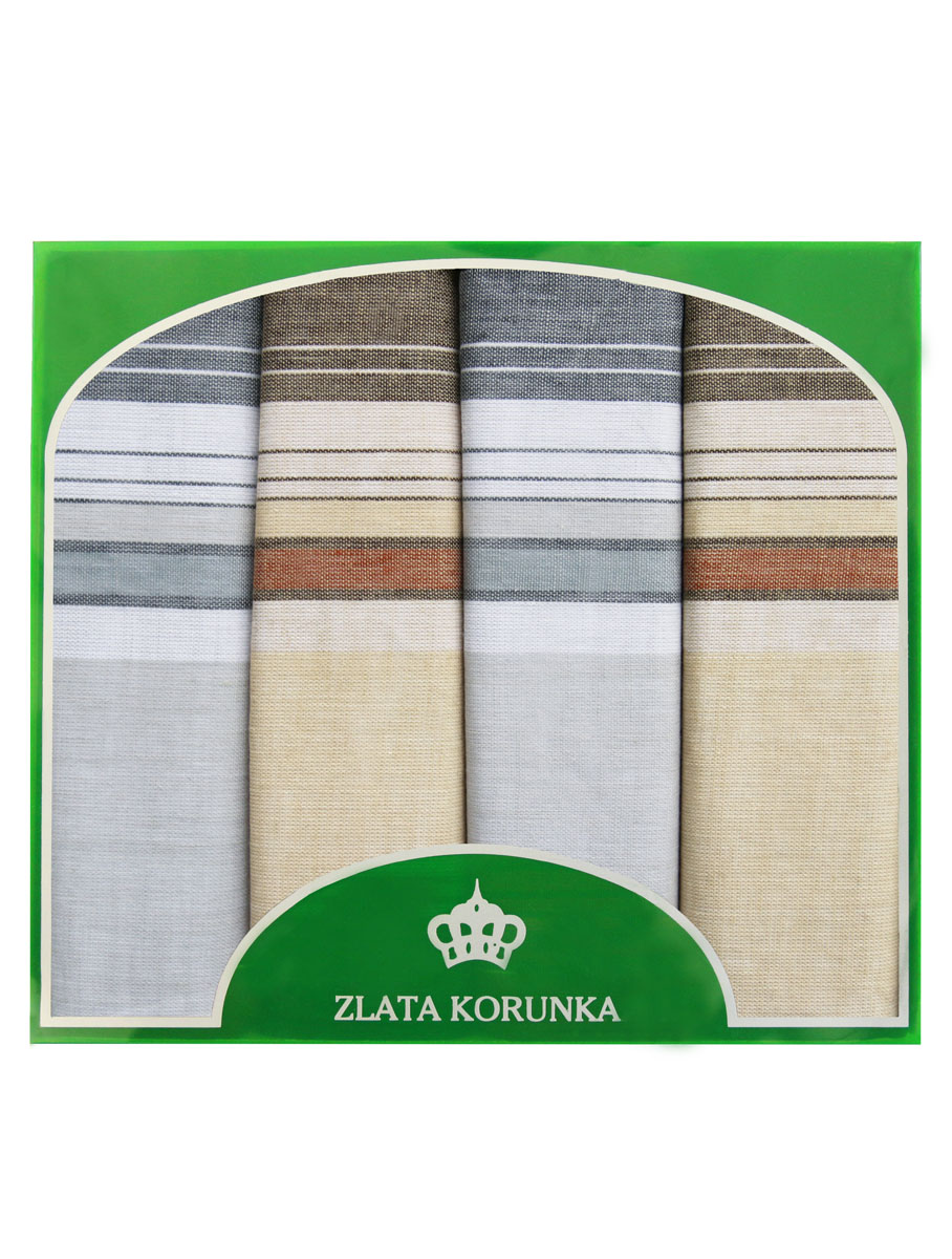 71419-14 Zlata Korunka Носовой платок мужской, цвет: мультиколор, 34х34 см, 4 шт71419-14 71419-14 Zlata Korunka Носовой платок мужской, цвет: мультиколор, 34х34 см, 4 шт71419-14Платки носовые мужские в упаковке по 4 шт. Носовые платки изготовлены из 100% хлопка, так как этот материал приятен в использовании, хорошо стирается, не садится, отлично впитывает влагу.