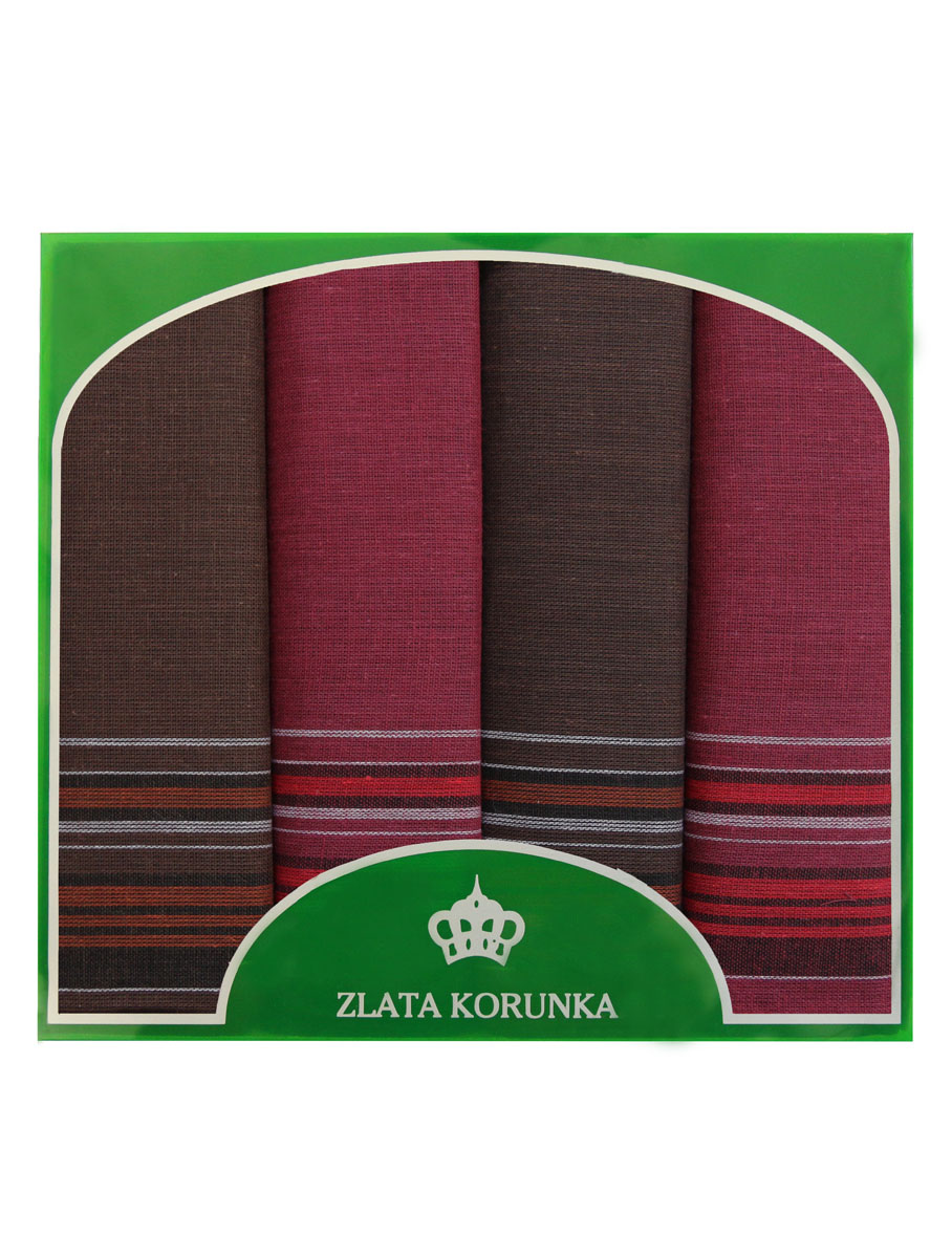 71419-2 Zlata Korunka Носовой платок мужской, цвет: мультиколор, 34х34 см, 4 шт71419-2 71419-2 Zlata Korunka Носовой платок мужской, цвет: мультиколор, 34х34 см, 4 шт71419-2Платки носовые мужские в упаковке по 4 шт. Носовые платки изготовлены из 100% хлопка, так как этот материал приятен в использовании, хорошо стирается, не садится, отлично впитывает влагу.