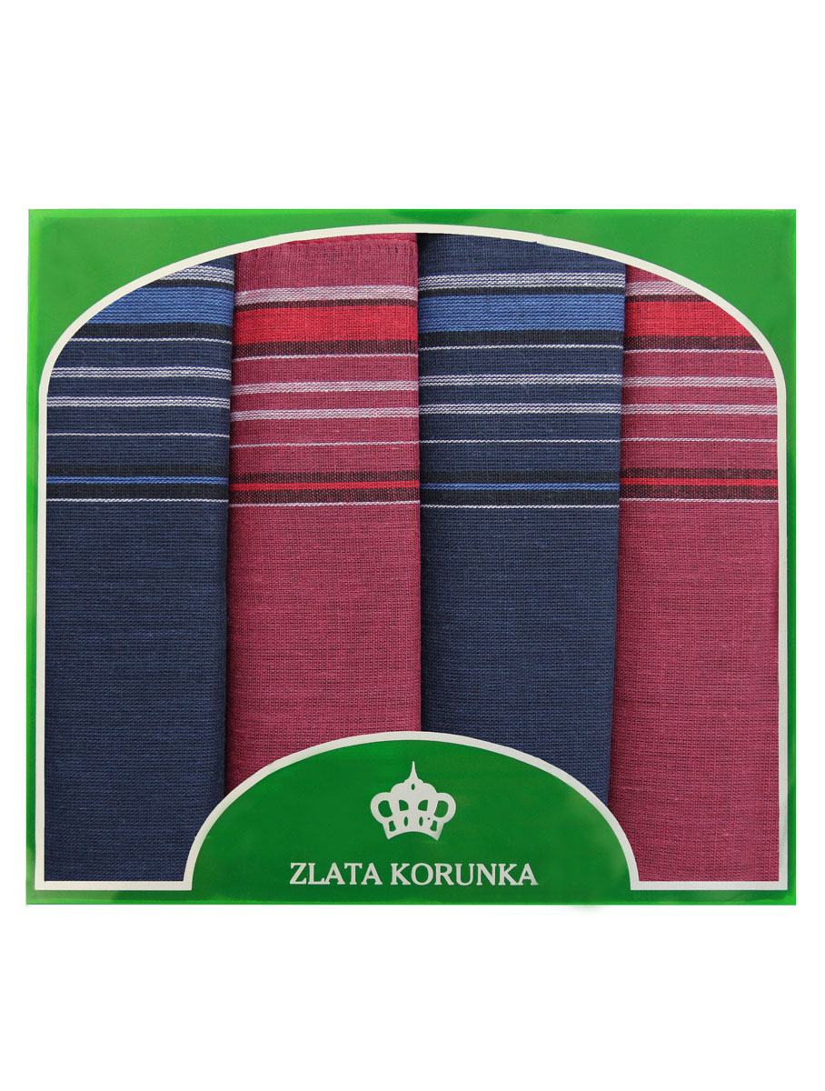 71419-23 Zlata Korunka Носовой платок мужской, цвет: мультиколор, 34х34 см, 4 шт71419-23 71419-23 Zlata Korunka Носовой платок мужской, цвет: мультиколор, 34х34 см, 4 шт71419-23Платки носовые мужские в упаковке по 4 шт. Носовые платки изготовлены из 100% хлопка, так как этот материал приятен в использовании, хорошо стирается, не садится, отлично впитывает влагу.