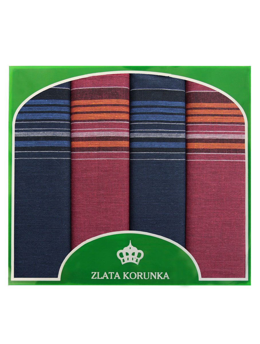 71419-26 Zlata Korunka Носовой платок мужской, цвет: мультиколор, 34х34 см, 4 шт71419-26 71419-26 Zlata Korunka Носовой платок мужской, цвет: мультиколор, 34х34 см, 4 шт71419-26Платки носовые мужские в упаковке по 4 шт. Носовые платки изготовлены из 100% хлопка, так как этот материал приятен в использовании, хорошо стирается, не садится, отлично впитывает влагу.