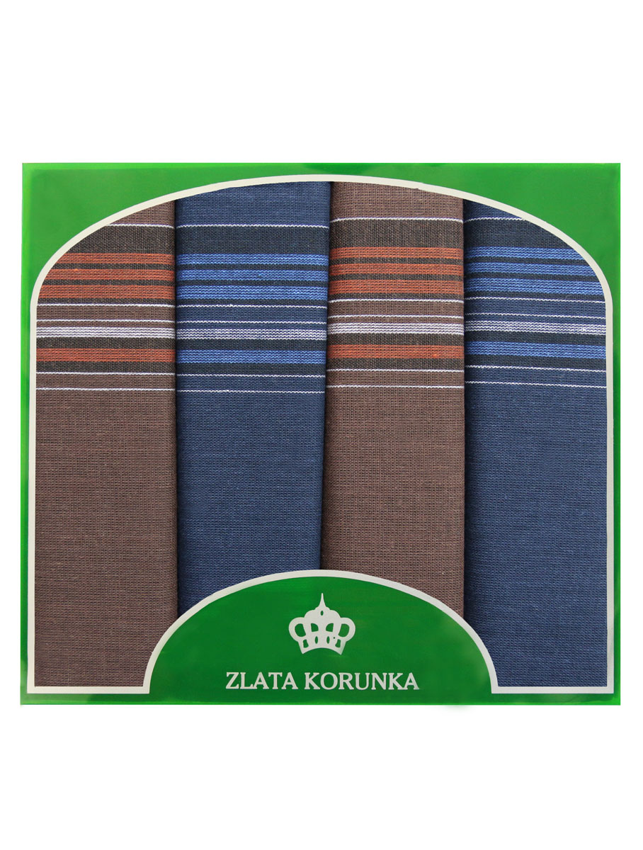 71419-27 Zlata Korunka Носовой платок мужской, цвет: мультиколор, 34х34 см, 4 шт71419-27 71419-27 Zlata Korunka Носовой платок мужской, цвет: мультиколор, 34х34 см, 4 шт71419-27Платки носовые мужские в упаковке по 4 шт. Носовые платки изготовлены из 100% хлопка, так как этот материал приятен в использовании, хорошо стирается, не садится, отлично впитывает влагу.