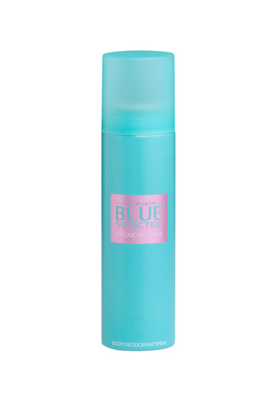 Antonio Banderas Blue Seduction Woman Дезодорант спрей, 150 мл65097780 Antonio Banderas Blue Seduction Woman Дезодорант спрей, 150 мл65097780Blue Seduction for Woman - очень женственный аромат, обладающий особой свежестью Blue Freshness и четко выраженной чувственностью. Он создан для женщины с характером, полной современного духа и спонтанности, которая спешит ярко прожить каждый момент и люб