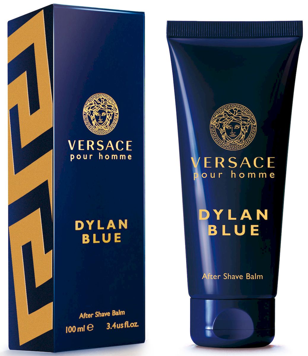 Versace Dylan Blue Бальзам после бритья 100 мл721016 Versace Dylan Blue Бальзам после бритья 100 мл721016Dylan Blue - это воплощение современного мужчины Versace. Этот аромат с ярким индивидуальным характером пронизан мужественностью и харизмой. Уникальность этого фужерного аромата заключается в ярком древесном шлейфе - неповторимом сочетании природных компонентов и синтетических молекул последнего поколения. Верхняя нота: Калабрийский бергамот, Грейпфрут, Листья фигового дерева, Акватические ноты* (*фантазийный аккорд морской свежести). Средняя нота: Листья фиалки, Черный перец, Киприол, Амброксан, Пачули BIO. Шлейф: Минеральный мускус, Бобы тонка, Шафран, Ладан. Древесный ароматический фужерный. Dylan Blue - это воплощение современного мужчины Versace. Этот аромат с ярким индивидуальным характером пронизан мужественностью и харизмой.