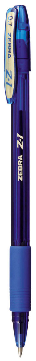 Zebra Ручка шариковая Z-1 Colour цвет корпуса синий305 250020 Zebra Ручка шариковая Z-1 Colour цвет корпуса синий305 250020Тонированный пластик корпуса глубоких насыщенных цветов, придает ручке Zebra Z-1 Colour современный и стильный дизайн с сохранением всех достоинств классической модели Z-1. Уникальные чернила, сочетающие свойства шариковых и гелевых ручек: как шариковые ручки - они экономичны (долго пишут), не растекаются под водой и не выцветают со временем, при этом обеспечивая мягкое и легкое письмо подобно гелевым.