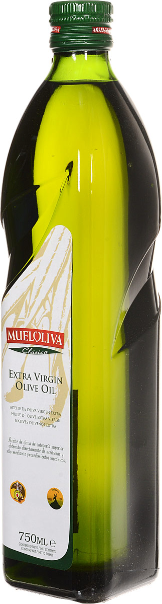 Mueloliva Clasica масло оливковое Extra Virgin, 750 мл (стеклянная бутылка)8411342000115 Mueloliva Clasica масло оливковое Extra Virgin, 750 мл (стеклянная бутылка)8411342000115Оливковое масло - одно из самых полезных растительных масел в мире, его называют лекарством от природы, даром богов. Жители стран-производителей этого продукта питания и используют его каждый день в своем рационе и долго сохраняют красоту, молодость и крепкое здоровье. Нерафинированное оливковое масло первого холодного отжима Mueloliva Clasica имеет сбалансированный нежный вкус. Оно изготовлено из оливок сортов Пикуаль и Охибланка и обладает кислотностью 0,4%. Продукт прекрасно подойдет для приготовления салатов или как приправа для овощей.