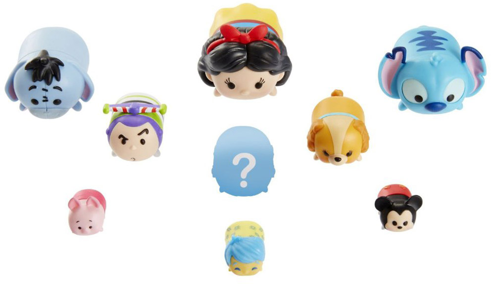 Tsum Tsum Набор фигурок Series 2 9 шт 997000997000 Tsum Tsum Набор фигурок Series 2 9 шт 997000997000Tsum Tsum - это небольшие коллекционные фигурки, изображающие различных персонажей детских мультфильмов Уолта Диснея. Они очень яркие, качественно сделаны и выглядят весьма привлекательно. В набор входят 9 фигурок трех размеров большого, среднего и мини. Одна из них - секретная, она спрятана под непрозрачной крышкой - вы не сможете угадать, какой именно герой достался вам, пока не откроете упаковку. Отличительной особенностью игрушек является то, что их можно сцеплять друг с другом, усаживая на спины - таким образом, у вас получится подобие оригинальной башенки.