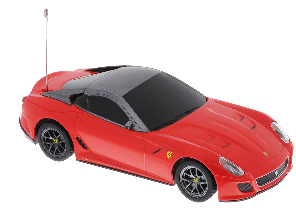 Rastar Радиоуправляемая модель Ferrari 599 GTO цвет красный масштаб 1:3260400 Rastar Радиоуправляемая модель Ferrari 599 GTO цвет красный масштаб 1:3260400Радиоуправляемая модель Rastar Ferrari 599 GTO является точной копией автомобиля Ferrari в масштабе 1/32. Модель обязательно вызовет интерес, как у детей, так и у взрослых. Машина изготовлена из высококачественного пластика с металлическими элементами, шины выполнены из мягкой резины. Управление игрушкой происходит при помощи пульта, который выполнен в виде панели авто с рулем. Пульт управления работает на частоте 27 MHz. Автомобиль может перемещаться вперед и по часовой стрелке. Ваш ребенок увлеченно будет играть с моделью, придумывая различные истории и устраивая соревнования. Порадуйте его таким замечательным подарком! Для работы автомобиля требуются 2 батарейки напряжением 1,5V типа АА (не входят в комплект). Для работы пульта управления требуются 2 батарейки напряжением 1,5V типа АА (не входят в комплект).
