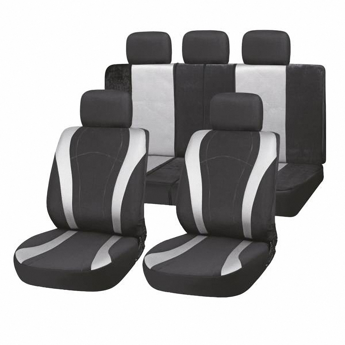 Чехлы автомобильные Skyway. S01301130S01301130 Чехлы автомобильные Skyway. S01301130S01301130Комплект классических универсальных автомобильных чехлов Skyway S01301130 изготовлен из полиэстера. Чехлы защитят обивку сидений от вытирания и выцветания. Благодаря структуре ткани, обеспечивается улучшенная вентиляция кресел, что позволяет сделать более комфортными долгое пребывание за рулем во время дальней поездки.