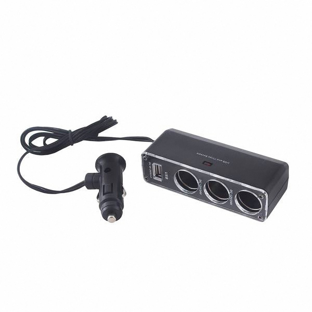 Разветвитель прикуривателя Skyway, 3 выхода + USB. S02301024S02301024 Разветвитель прикуривателя Skyway, 3 выхода + USB. S02301024S02301024Разветвитель прикуривателя Skyway позволяет подключать устройства, имеющие стандартный разъем под прикуриватель, плюс устройства, имеющие разъем USB (блоки питания для ноутбука, кпк, сотового телефона, GPS-навигатора, антирадара, пылесоса, холодильника, различные зарядные устройства и многое другое). Устройство вращается на 180°, вверх и вниз. Устройство используется при мощности 7А. Общая мощность 80 Ватт. Предохранитель 5А. Потребляемая мощность 12-24 В. Количество гнезд: 3. Количество USB-портов: 1.
