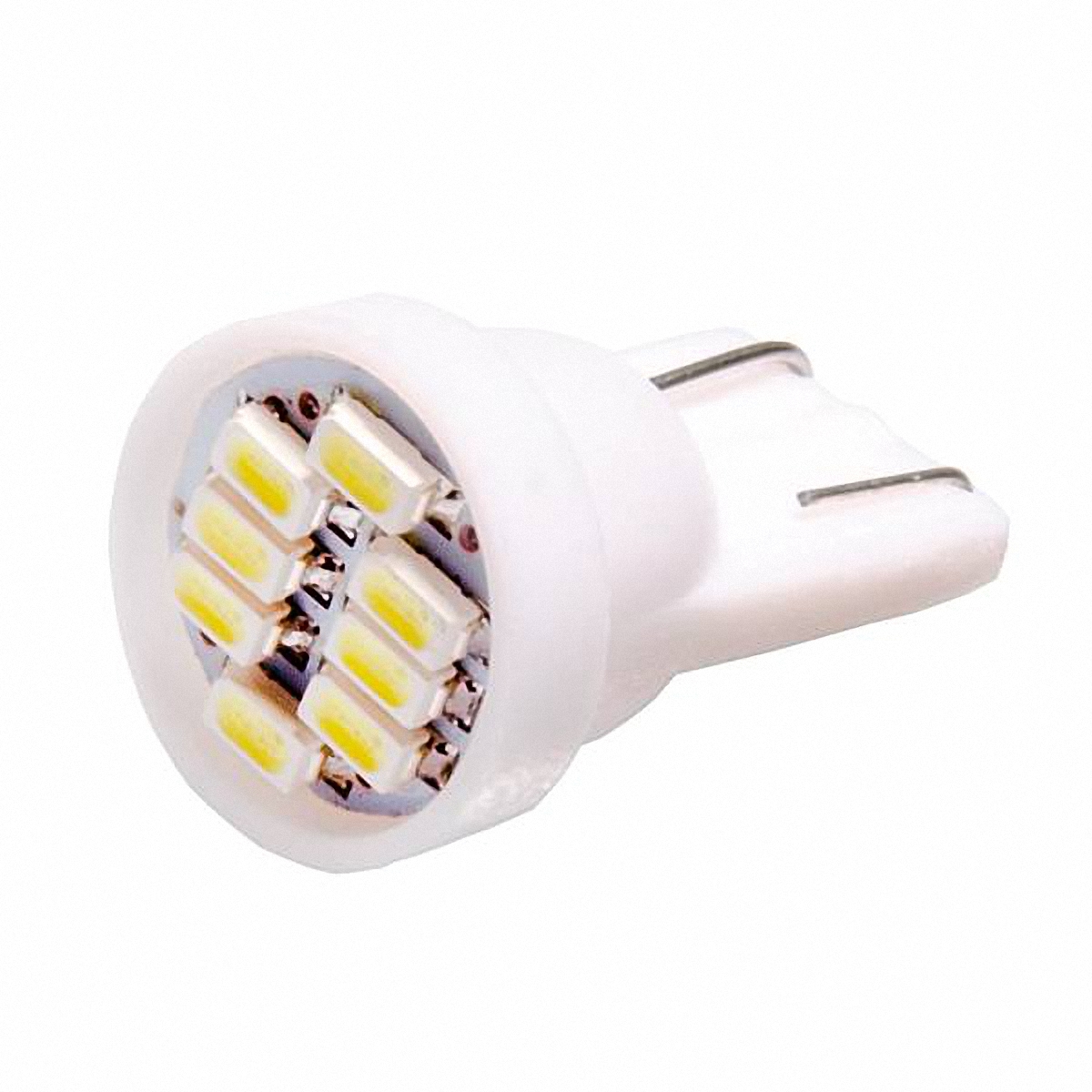 Skyway Автолампа диод T10 (W5W). ST10-8SMD-3014ST10-8SMD-3014 Skyway Автолампа диод T10 (W5W). ST10-8SMD-3014ST10-8SMD-30148 SMD диодов 1-контактная без цоколя Белая